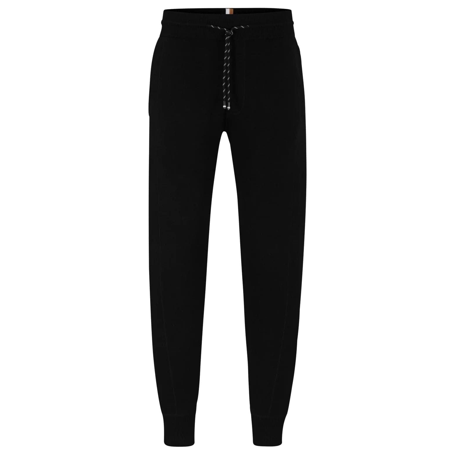 BOSS REGULAR-FIT TRACKSUIT BOTTOMS IN COTTON AND VIRGIN WOOL - Yooto