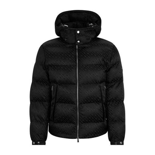 Load image into Gallery viewer, BOSS MONOGRAM-JACQUARD WATER-REPELLENT PADDED JACKET WITH HOOD - Yooto
