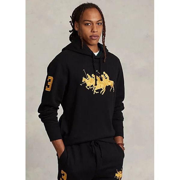 POLO RALPH LAUREN TRIPLE-PONY FLEECE HOODIE - Yooto