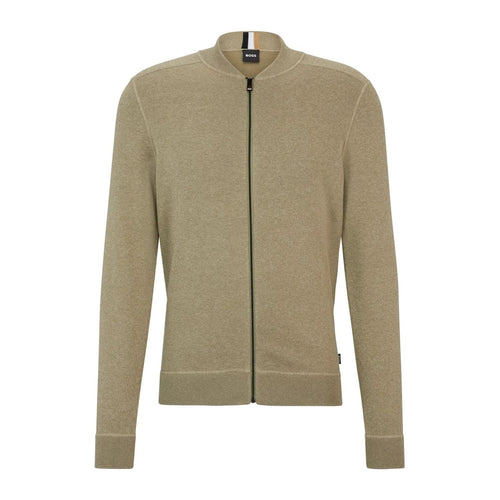 Load image into Gallery viewer, BOSS ZIP-UP KNITTED CARDIGAN IN COTTON AND VIRGIN WOOL - Yooto
