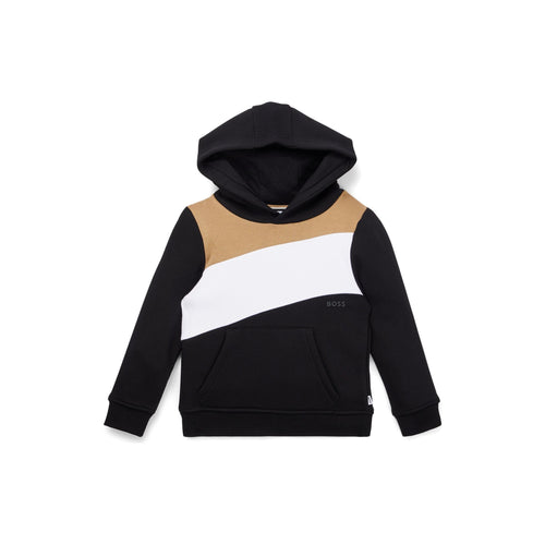 Load image into Gallery viewer, BOSS KIDS HOODIE WITH SIGNATURE-STRIPE DETAIL - Yooto
