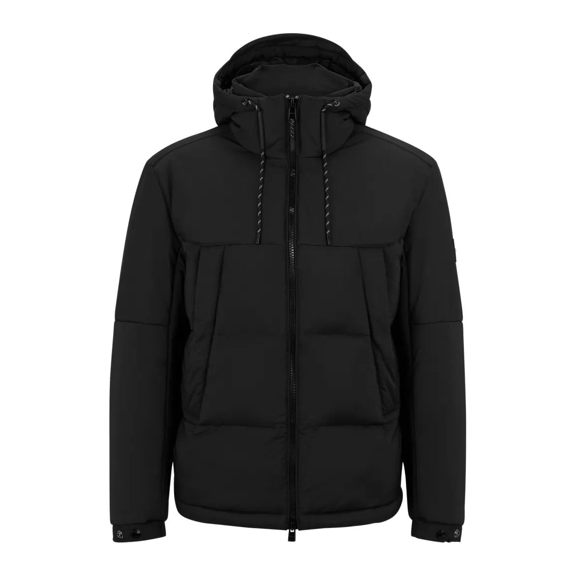 BOSS WATER-REPELLENT HOODED JACKET IN MIXED MATERIALS - Yooto
