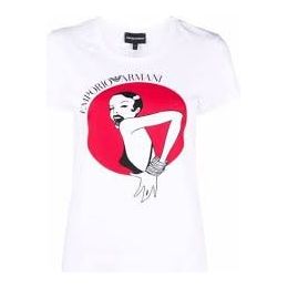 Emporio Armani graphic-print logo-print T-shirt - Yooto