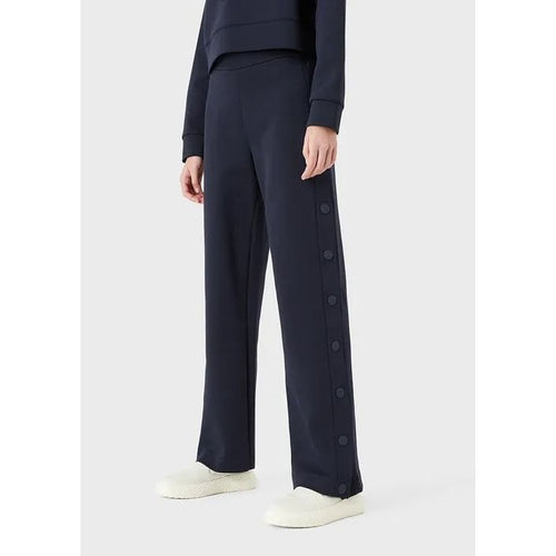 Load image into Gallery viewer, Jersey-fleece trousers with press-stud side opening - Yooto
