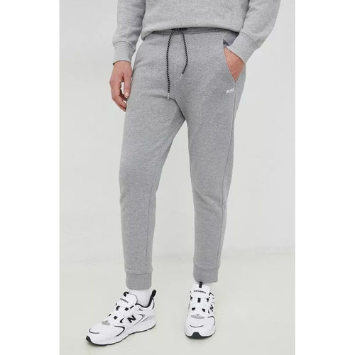 Load image into Gallery viewer, BOSS COTTON-TERRY TRACKSUIT BOTTOMS WITH CONTRAST LOGO - Yooto
