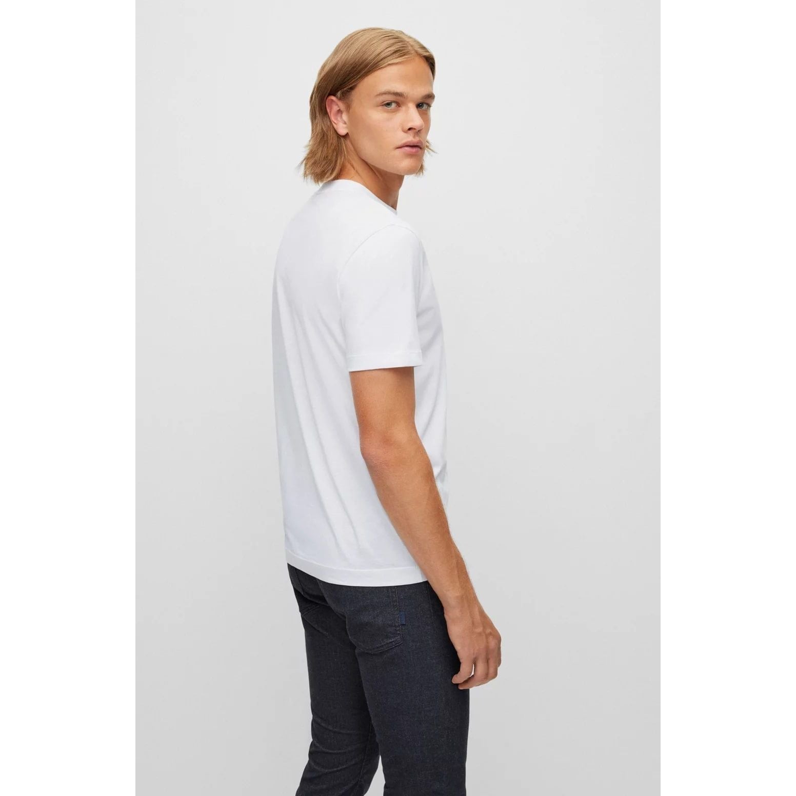 BOSS REGULAR-FIT LOGO T-SHIRT IN COTTON JERSEY - Yooto