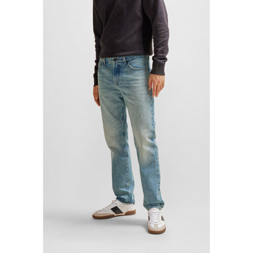 Load image into Gallery viewer, BOSS REGULAR FIT JEANS IN BLUE RIGID DENIM - Yooto
