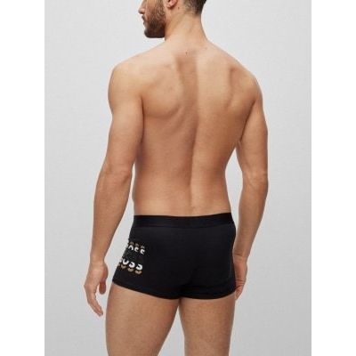 Load image into Gallery viewer, BOSS TWO-PACK OF STRETCH-COTTON TRUNKS WITH LOGO WAISTBANDS - Yooto
