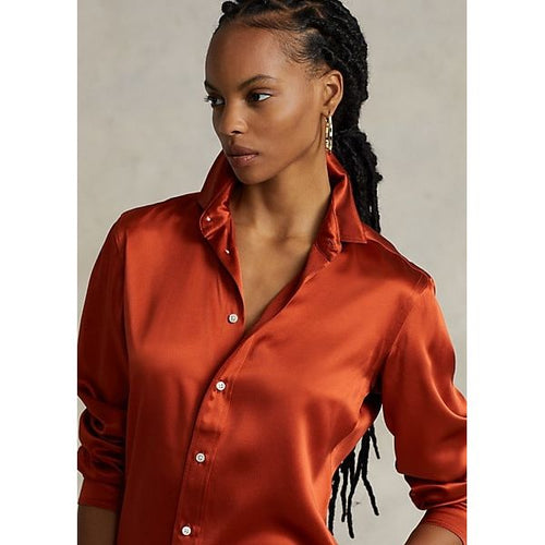 Ralph lauren silk blouse best sale