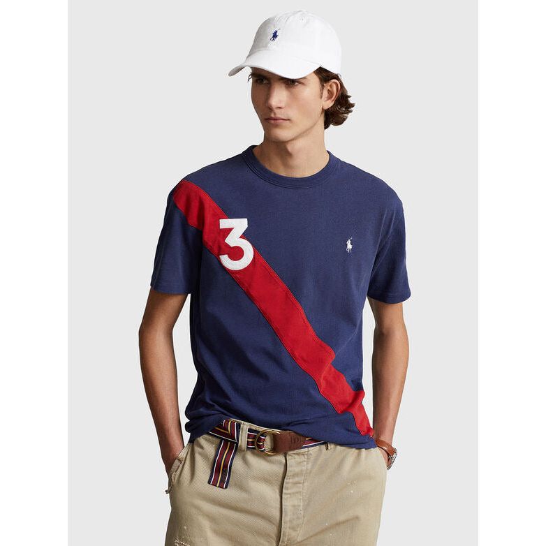 POLO RALPH LAUREN T-SHIRT WITH ACCENT PATCHES - Yooto