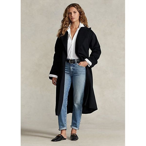 Load image into Gallery viewer, Polo Ralph Lauren Peak-Lapel Wool-Blend Wrap Coat - Yooto
