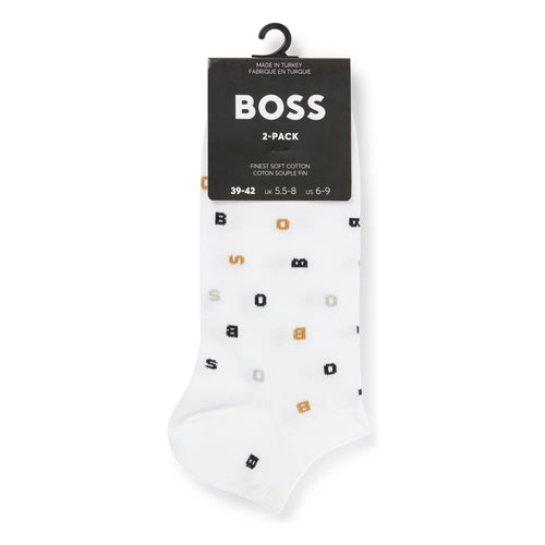 Load image into Gallery viewer, BOSS SHORT SOCKS WITH EXCLUSIVE DETAILS IN A PACK OF TWO - Yooto
