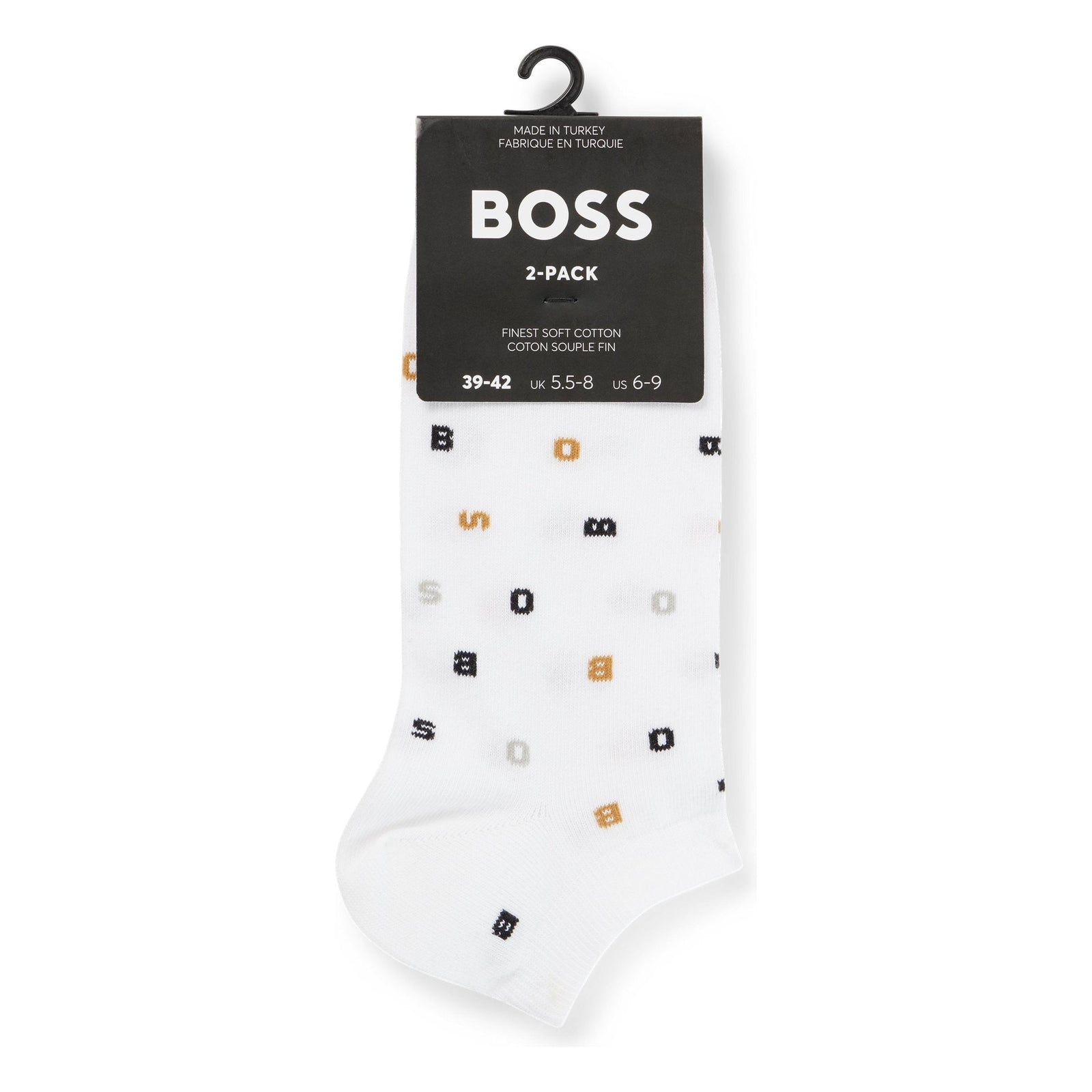 BOSS SHORT SOCKS WITH EXCLUSIVE DETAILS IN A PACK OF TWO - Yooto