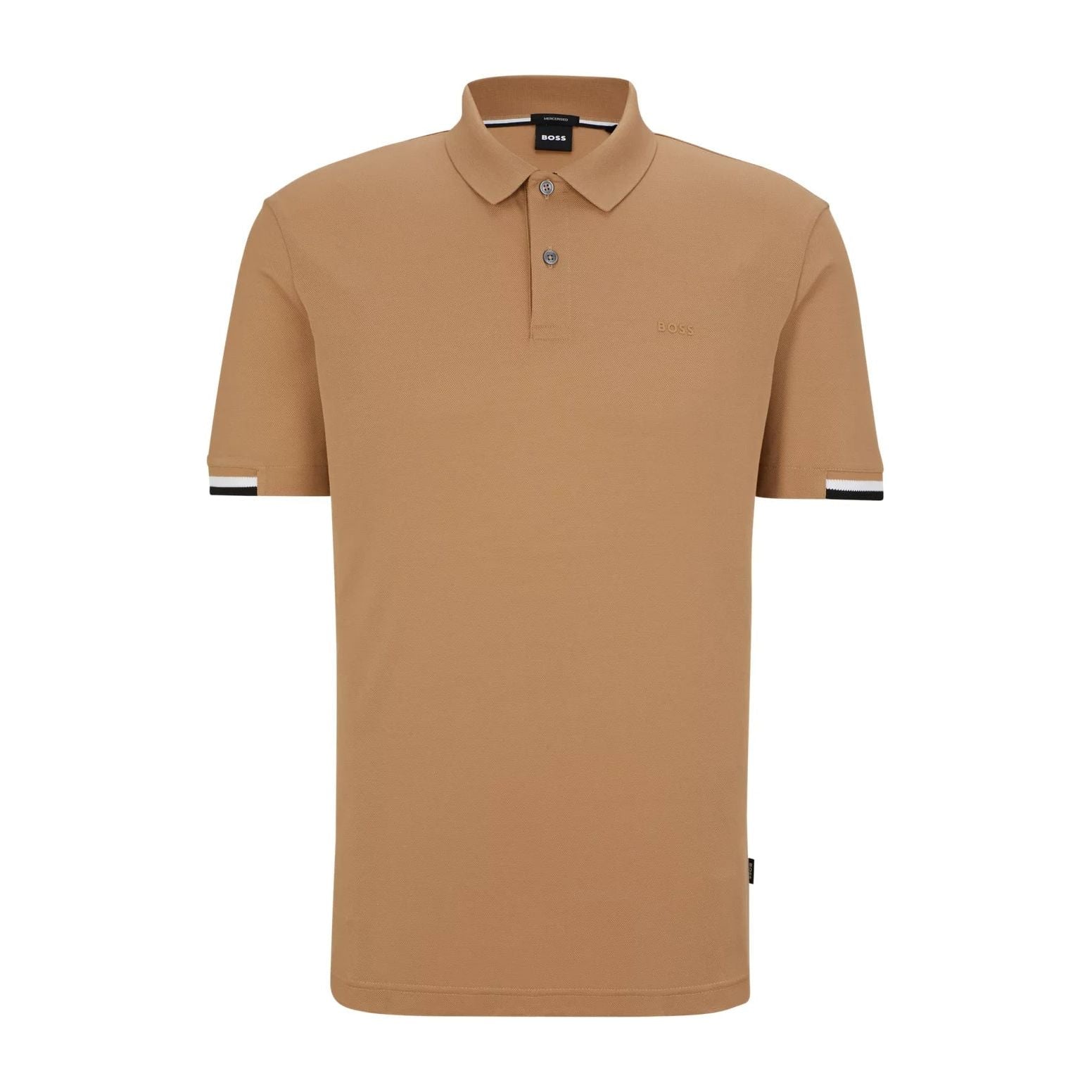 BOSS REGULAR-FIT POLO SHIRT WITH RUBBERIZED LOGO - Yooto