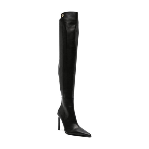 Load image into Gallery viewer, VERSACE JEANS COUTURE FAUX-LEATHER KNEE BOOTS KNEE-LENGTH - Yooto

