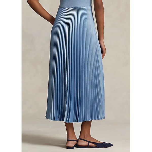 POLO RALPH LAUREN HYBRID JUMPER-PLEATED MIDI DRESS - Yooto