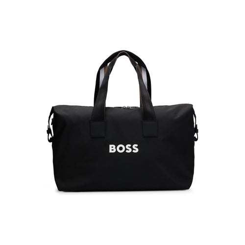 Load image into Gallery viewer, BOSS DUFFEL BAG WITH CONTRASTING LOGO AND HANDLES WITH TYPICAL STRIPES OF THE BRAND - Yooto
