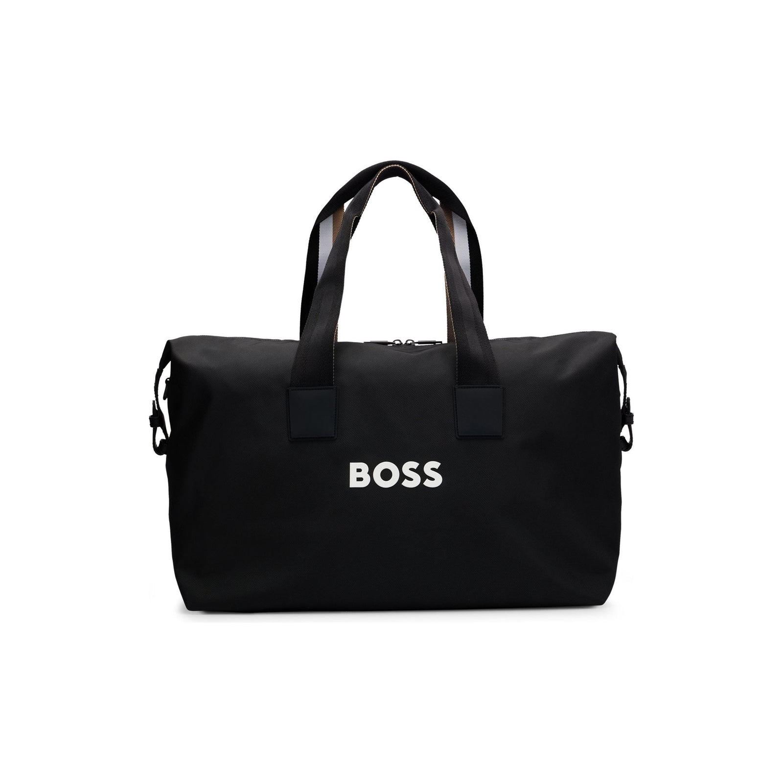 BOSS DUFFEL BAG WITH CONTRASTING LOGO AND HANDLES WITH TYPICAL STRIPES OF THE BRAND - Yooto