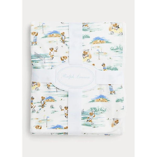 Load image into Gallery viewer, POLO RALPH LAUREN POLO BEAR COTTON INTERLOCK BLANKET - Yooto
