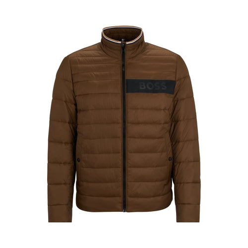 Load image into Gallery viewer, BOSS WATER-REPELLENT QUILTED JACKET WITH 3D LOGO TAPE - Yooto
