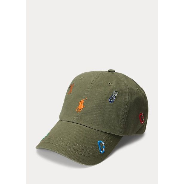 POLO RALPH LAUREN EMBROIDERED TWILL BALL CAP - Yooto