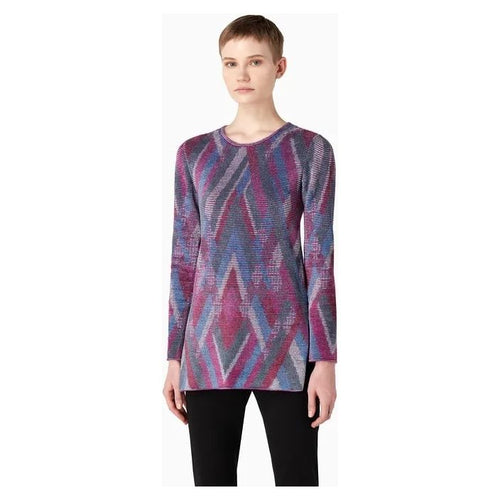 Load image into Gallery viewer, EMPORIO ARMANI MULTICOLOR JACQUARD KNIT SWEATER WITH VENTS - Yooto
