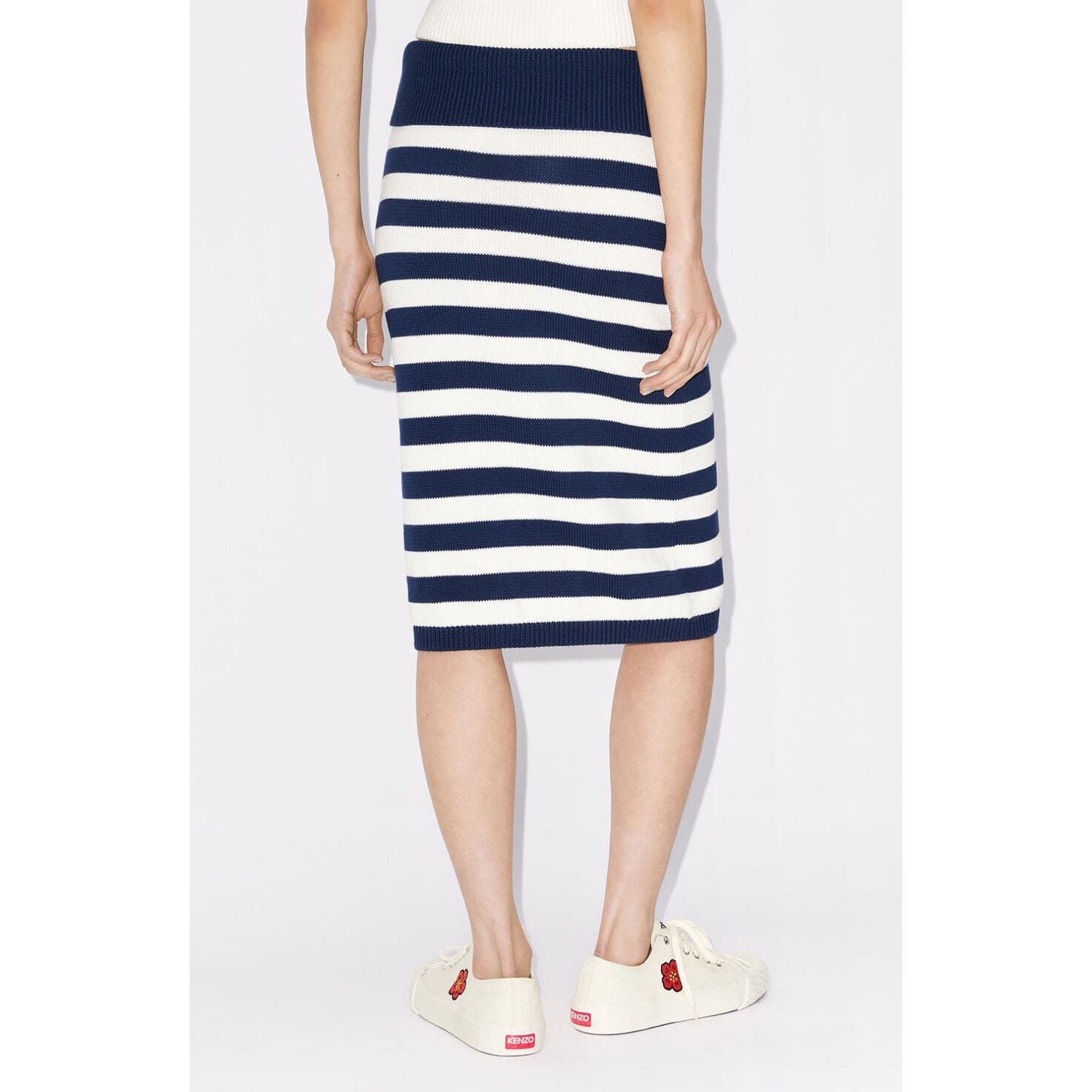 KENZO STRIPED MIDI SKIRT - Yooto