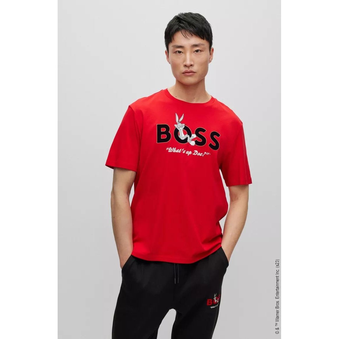 BOSS LOONEY TUNES X BOSS MERCERISED-COTTON T-SHIRT - Yooto