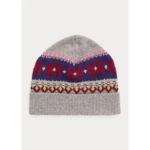 POLO RALPH LAUREN FAIR ISLE BEANIE IN WOOL BLEND - Yooto