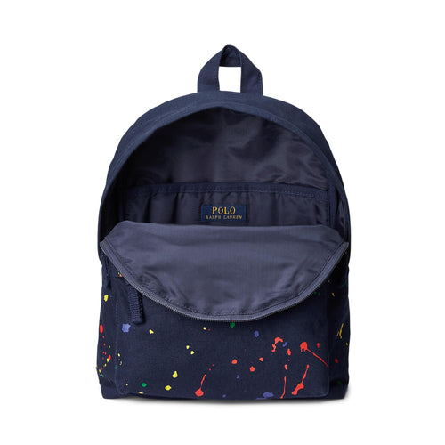 Load image into Gallery viewer, Paint-Splatter Logo Canvas Backpack - Yooto
