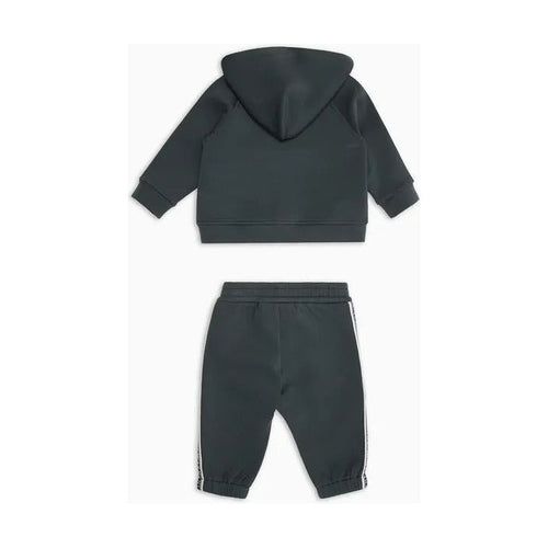 Load image into Gallery viewer, EMPORIO ARMANI KIDS DOUBLE-JERSEY TRACKSUIT FEATURING A HOODED SWEATSHIRT WITH ZIP AND LOGO TAPE - Yooto
