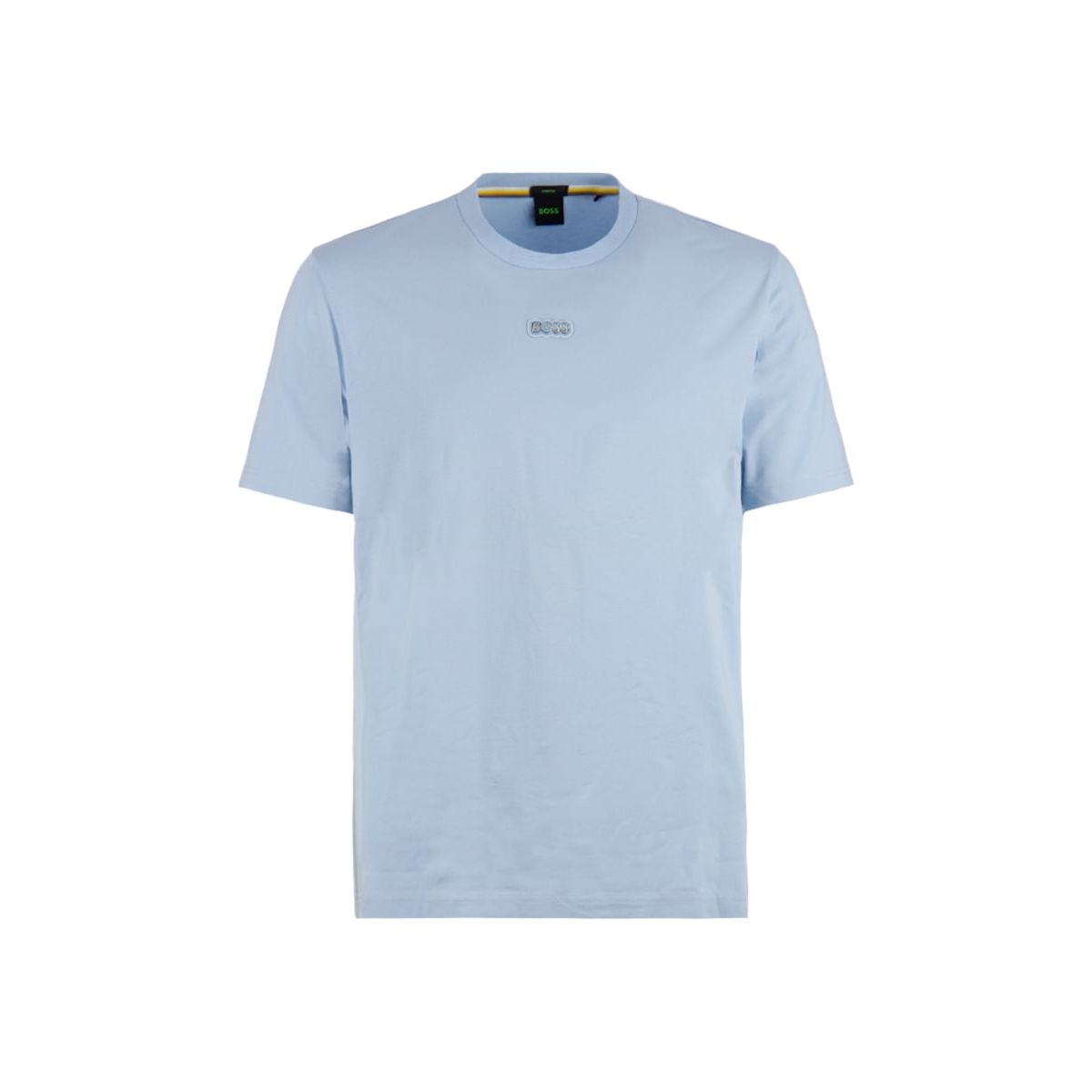 BOSS T-SHIRT IN STRETCH COTTON WITH MULTI-COLOURED LOGO - Yooto