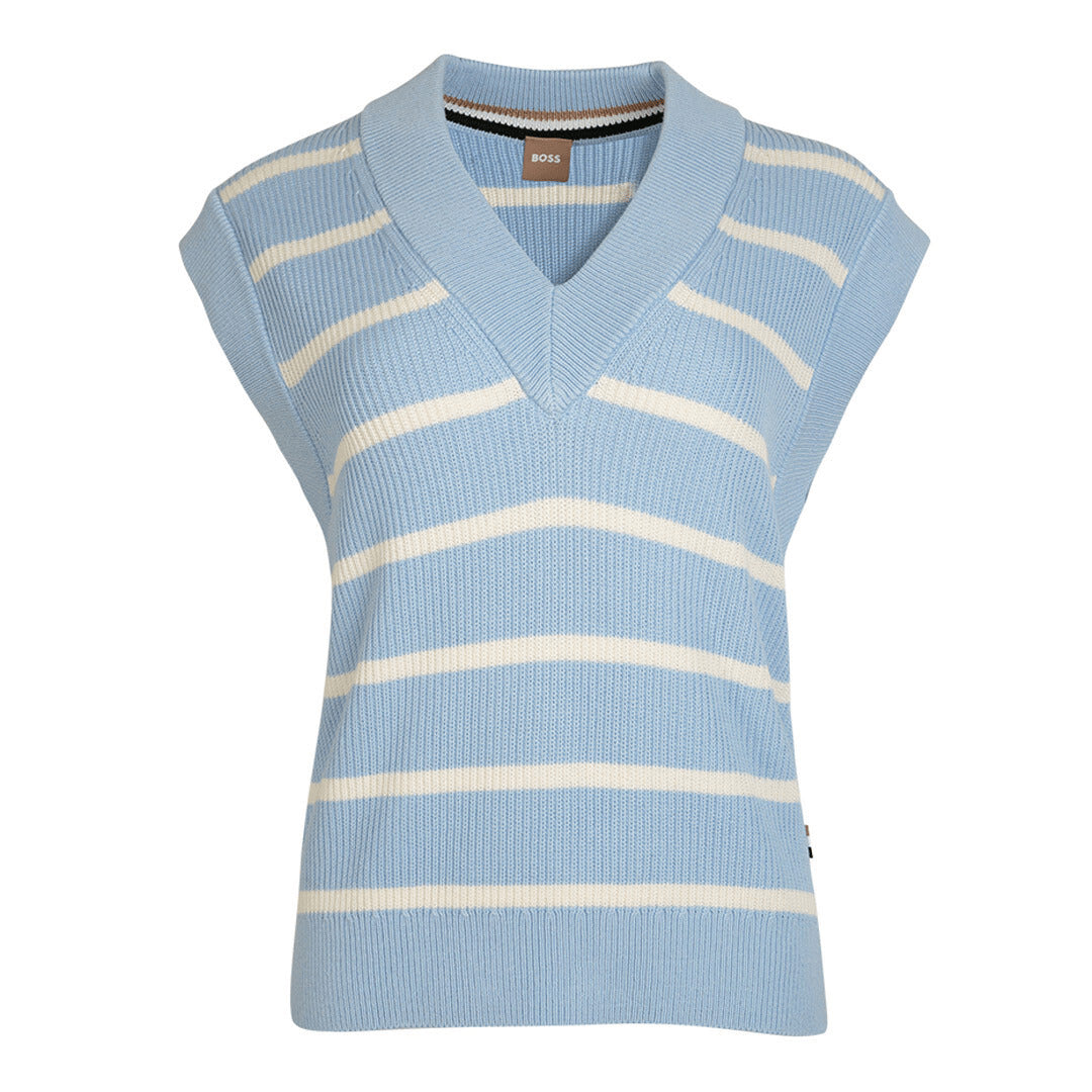 BOSS RELAXED-FIT STRIPED SWEATER - Yooto