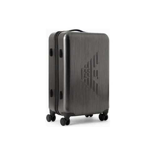 Load image into Gallery viewer, EMPORIO ARMANI ABS MEDIUM TROLLEY SUITCASE WITH OVERSIZED, EMBOSSED EAGLE - Yooto

