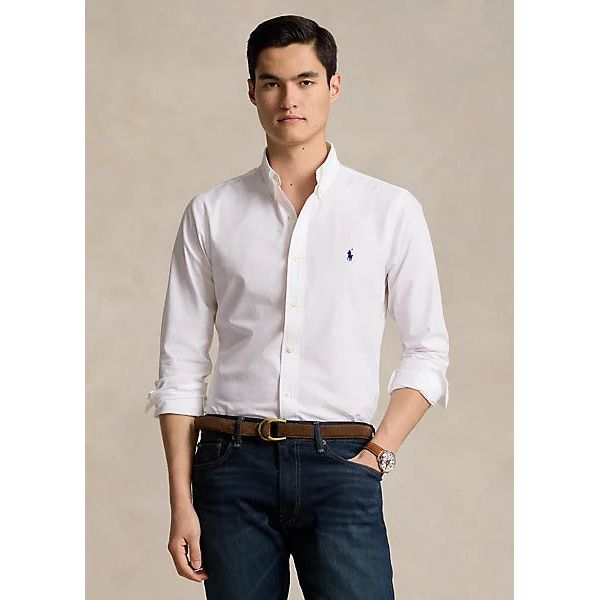 POLO RALPH LAUREN CUSTOM FIT STRETCH POPLIN SHIRT - Yooto