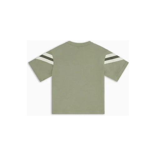 Load image into Gallery viewer, EMPORIO ARMANI KIDS HEAVYWEIGHT JERSEY T-SHIRT WITH STRIPED DETAIL - Yooto

