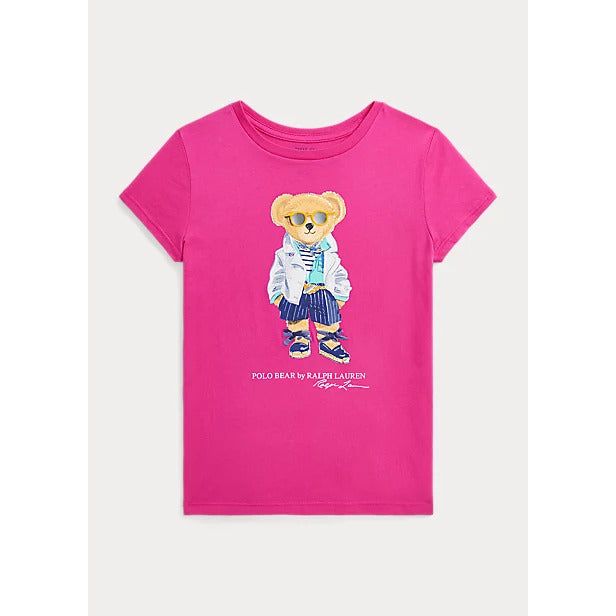 POLO RALPH LAUREN POLO BEAR COTTON JERSEY T-SHIRT - Yooto