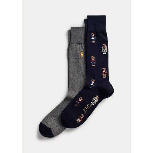Load image into Gallery viewer, POLO RALPH LAUREN POLO BEAR DRESS SOCK 2-PACK - Yooto
