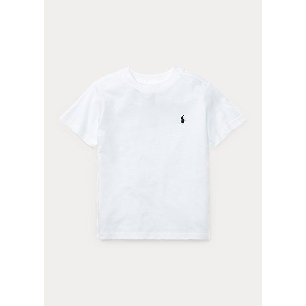 POLO RALPH LAUREN COTTON JERSEY CREWNECK T-SHIRT - Yooto