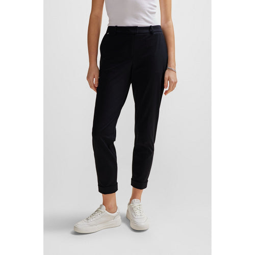 Load image into Gallery viewer, BOSS SLIM-FIT ANKLE TROUSERS IN HIGH-PERFORMANCE STRETCH JERSEY - Yooto
