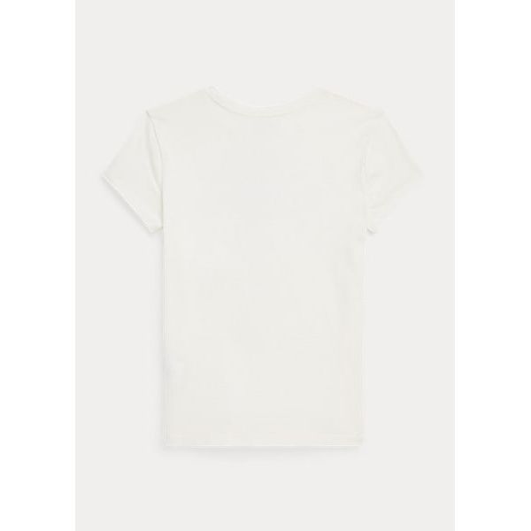 POLO RALPH LAUREN LOGO COTTON JERSEY T-SHIRT - Yooto