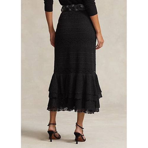 Load image into Gallery viewer, POLO RALPH LAUREN RUFFLE-TRIM POINTELLE SKIRT - Yooto
