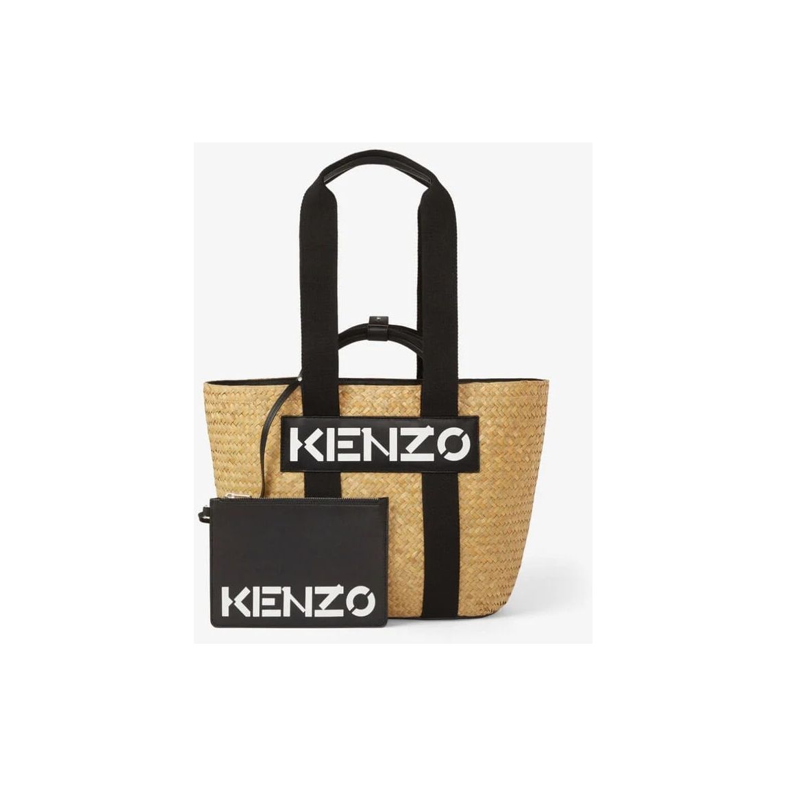 Large KENZO Logo raffia basket Yooto