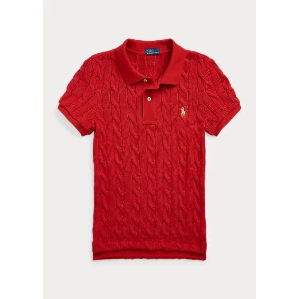 POLO RALPH LAUREN LUNAR NEW YEAR SLIM FIT CABLE POLO SHIRT - Yooto