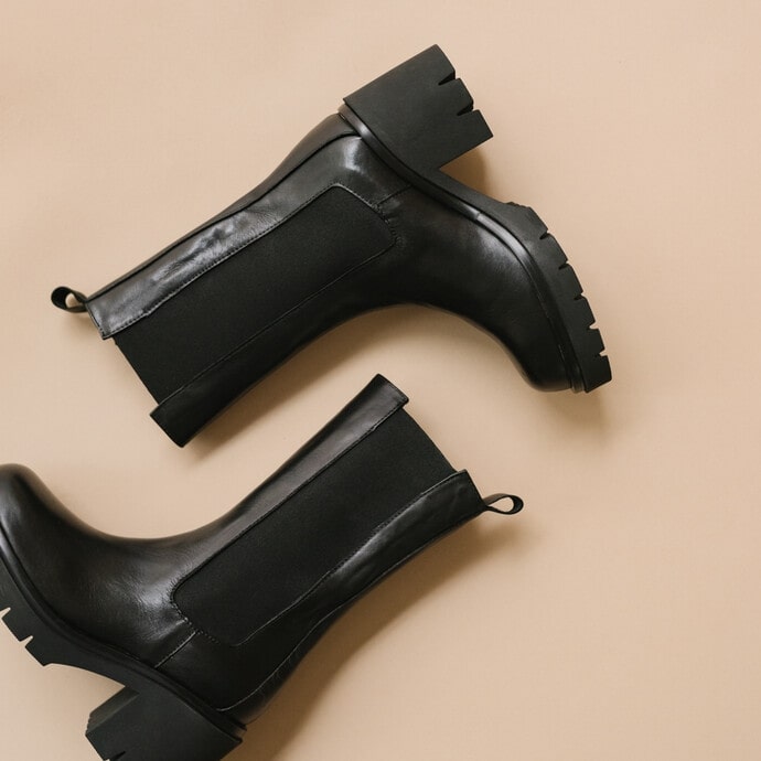 JONAK PARIS BOOTS WITH NOTCHED SOLES AND ELASTIC - Yooto