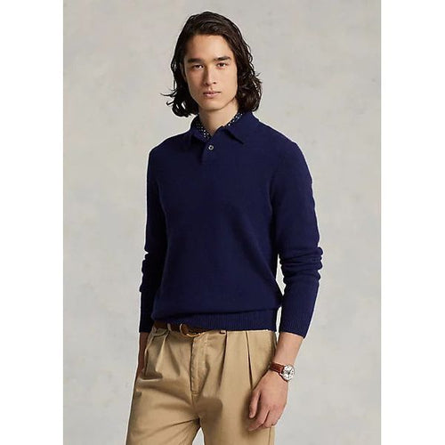 Load image into Gallery viewer, POLO RALPH LAUREN CASHMERE POLO-COLLAR JUMPER - Yooto
