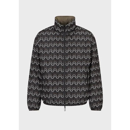 Load image into Gallery viewer, EMPORIO ARMANI REVERSIBLE NYLON FULL-ZIP BLOUSON WITH AN ALL-OVER PATTERN - Yooto
