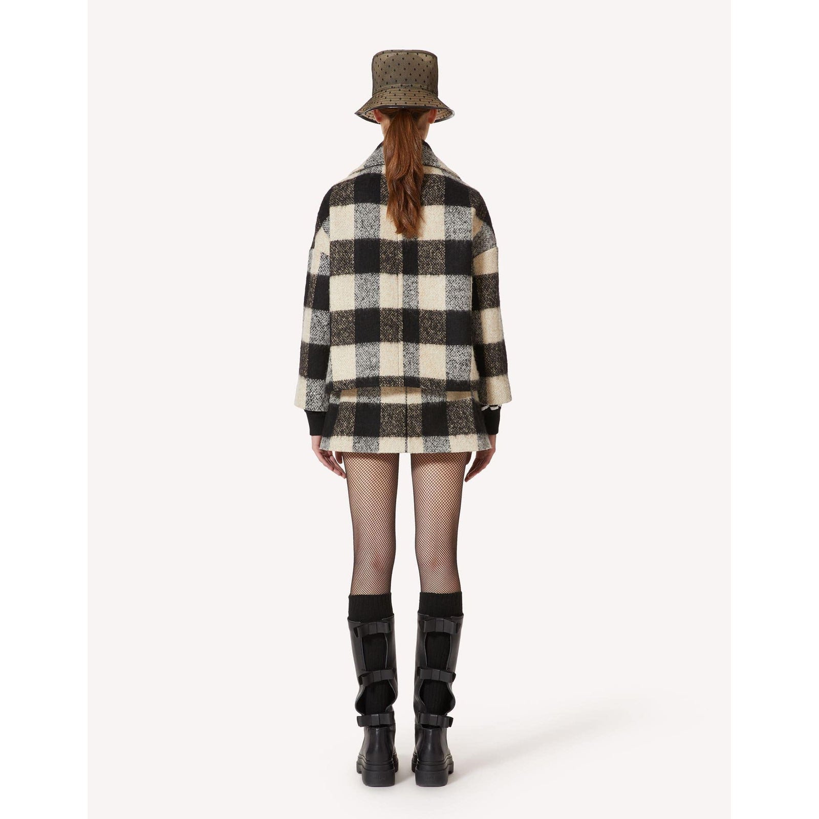 Red Valentino
check-pattern double-breasted coat - Yooto