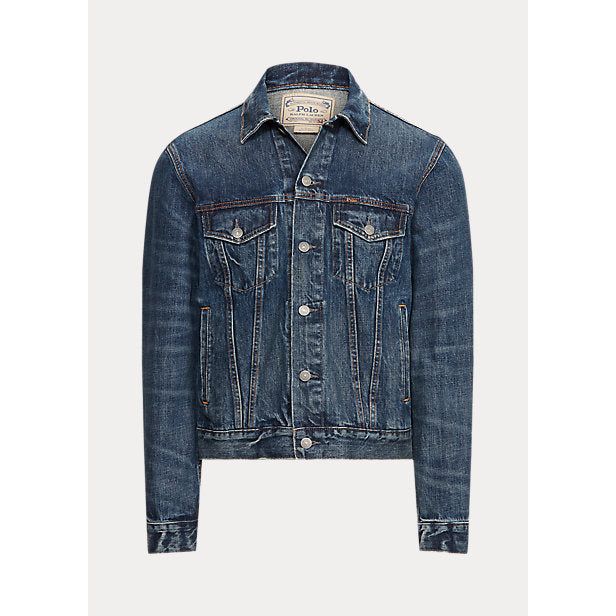 POLO RALPH LAUREN FADED DENIM TRUCKER JACKET - Yooto