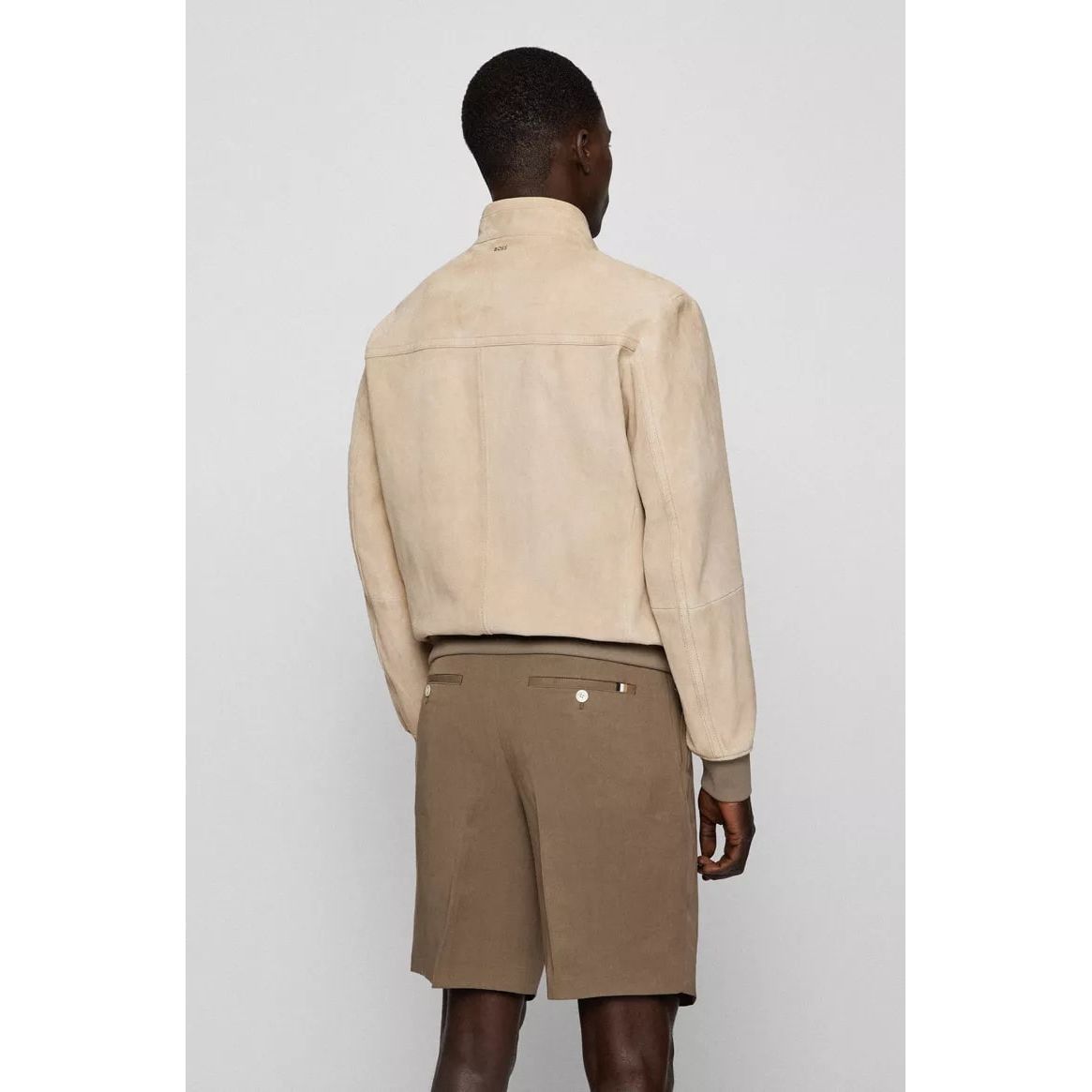 BOSS SUEDE BOMBER JACKET IN A SLIM FIT - Yooto